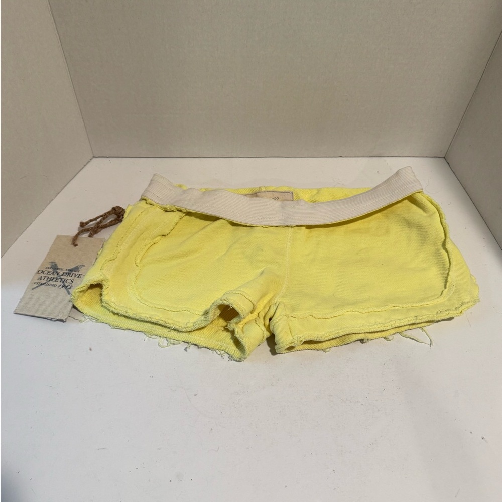 Ocean Drive Yellow Athletic Shorts
